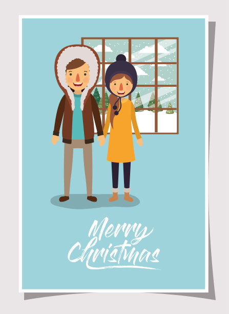 家人在家里庆祝圣诞节图片下载