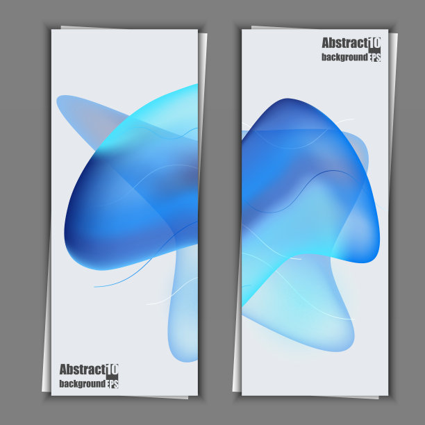 彩色几何背景设计。流体用时髦的梯度形状组成。旗帜模板。Eps10矢量图图片下载