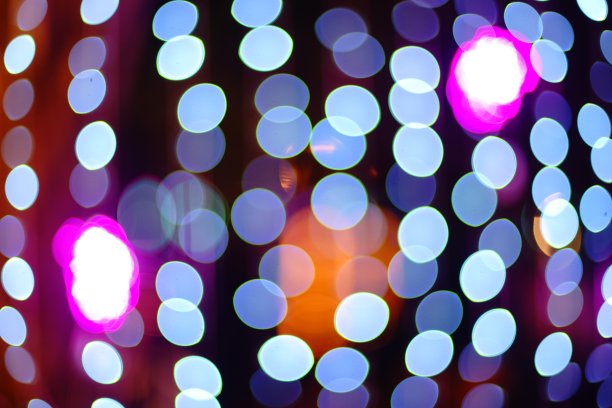 抽象模糊发光的黄色背景与双曝光散焦光图片下载