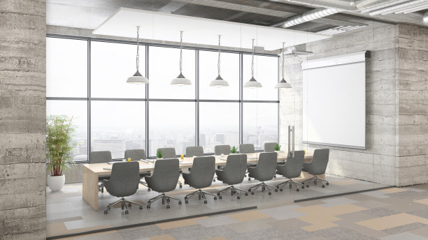 现代化的办公会议室内饰图片下载