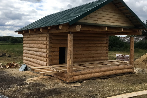 用木头建造的木屋，木屋。图片下载