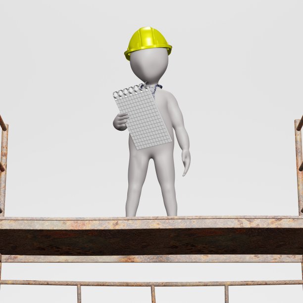 3D渲染与脚手架的字符图片下载