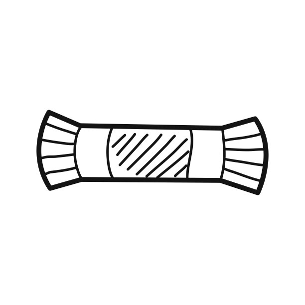 手绘蛋白条孤立在白色。矢量插图。图片下载