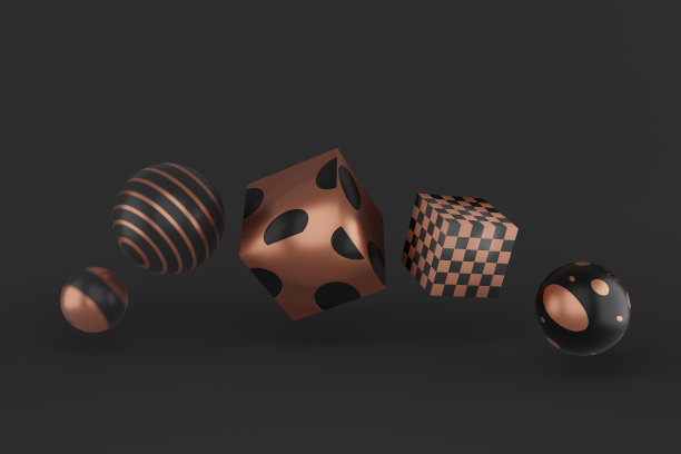 抽象3d渲染几何形状。简约的组合。现代背景设计海报，封面，品牌，横幅，海报，广告。图片下载