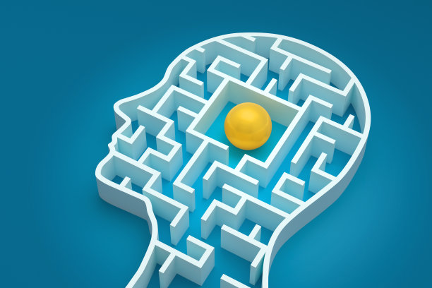 迷宫形状的人头图片下载