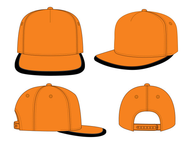 设置街舞帽设计向量图片下载