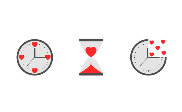 心型时钟图片下载