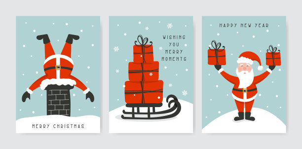 圣诞贺卡。图片下载