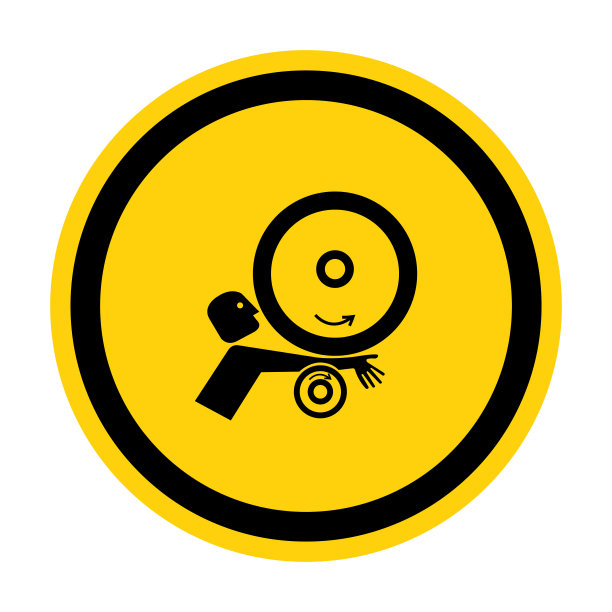 手臂在滚轮符号符号孤立在白色背景，矢量插图EPS.10图片下载