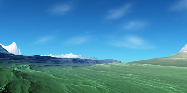 外星人的星球。山。3 d渲染图片下载