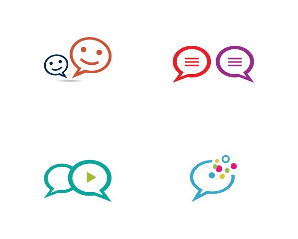 演讲泡沫。矢量设计图片下载