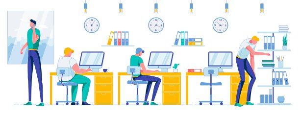 共享办公空间和同事团队合作图片下载