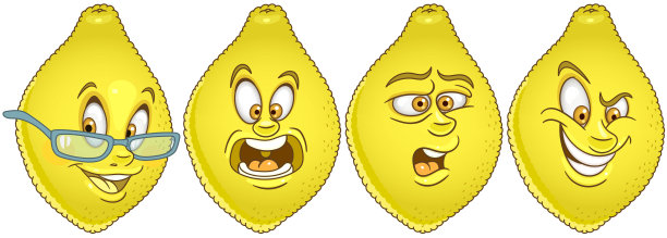 卡通柠檬水果图片下载