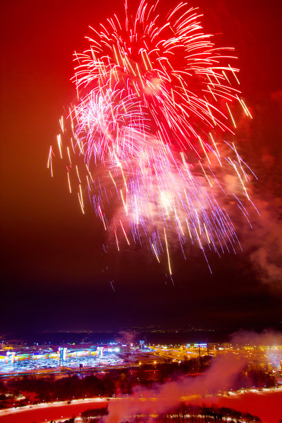 新年和圣诞节的烟花照片图片下载