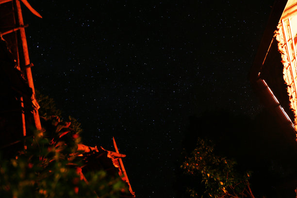 天上的星星。在山上图片下载