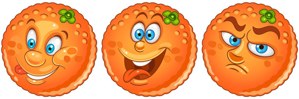 卡通橙色水果图片下载