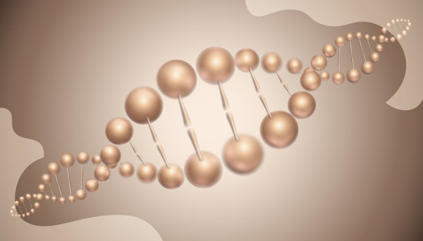 有科学背景的三维分子结构矢量设计图片下载