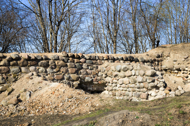 墙上有裂缝的一部分图片下载