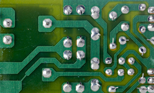 绿色的旧芯片图片下载