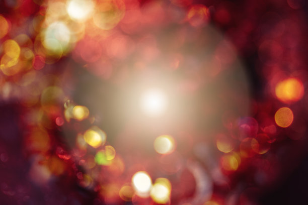 喜庆的红色背景衬托出眩光图片下载