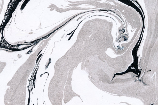 大理石纹理油墨。灰色，银色，白色和黑色大理石图案抽象背景。图片下载