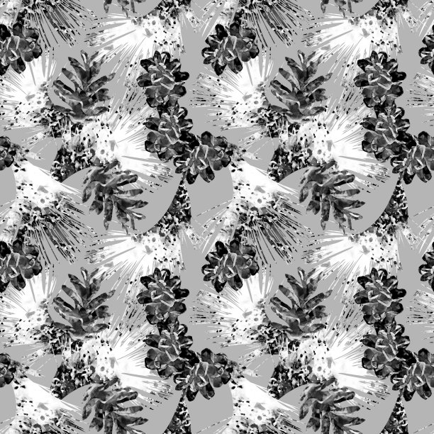 松果具冷杉，纹路无缝。图片下载