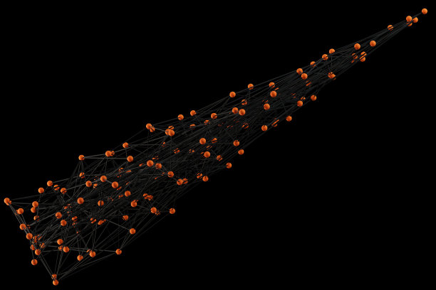 橙色节点暗连接图片下载