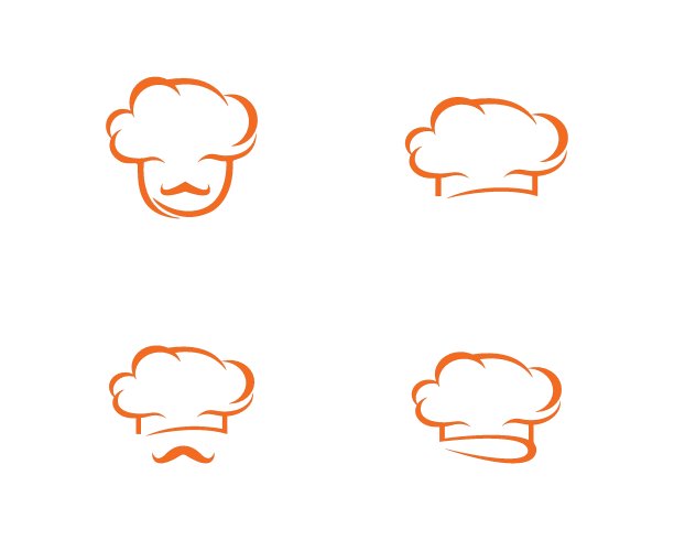 帽子厨师模板矢量插图图片下载