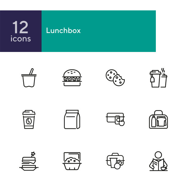 午餐线图标设置图片下载