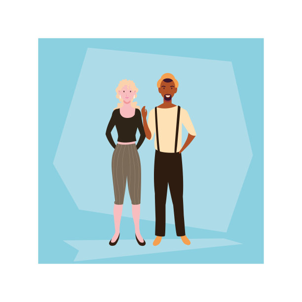 几个人站着微笑图片下载