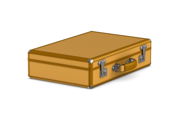 白色背景上的封闭旅行袋。孤立的3 d演示图片下载