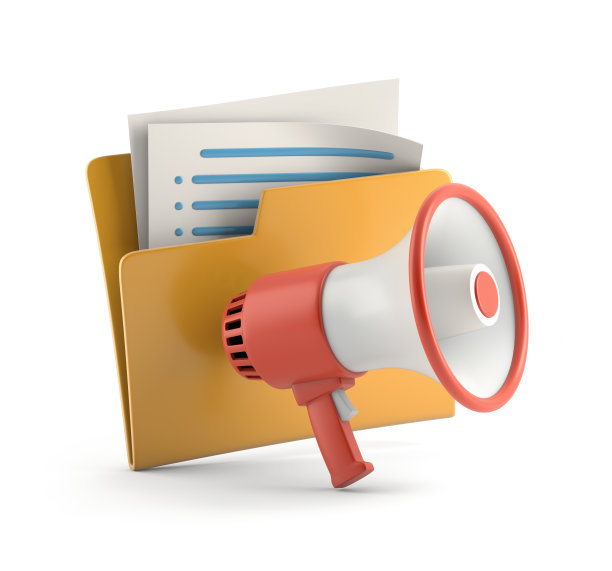 文件夹和扩音器图片下载