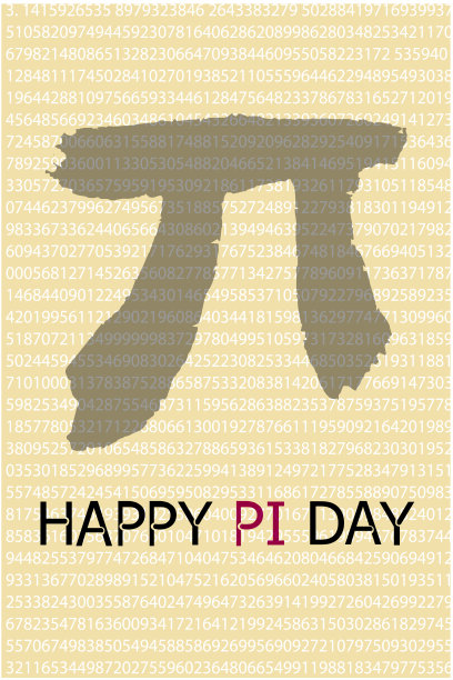 π的一天快乐。3月14日。常数π。矢量插图。图片下载