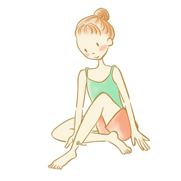 女人在腿上尝试自我护理艾灸图片下载