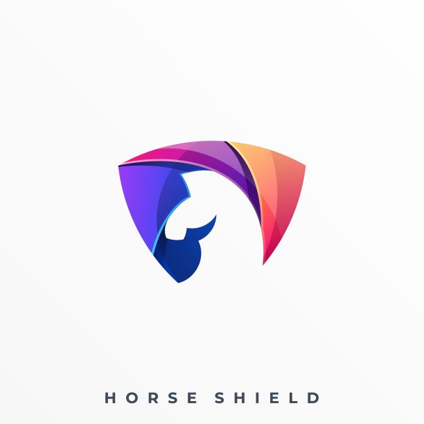 马彩色设计概念插图矢量模板图片下载