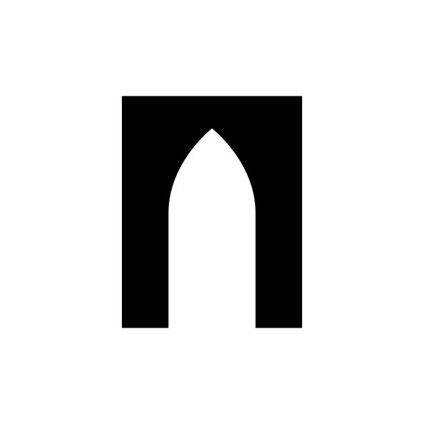 清真寺门图标设计模板矢量图图片下载