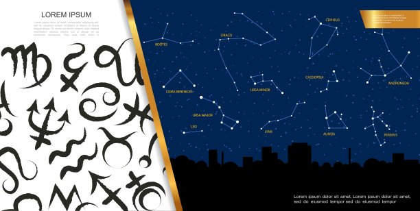 星相天体地图概念图片下载