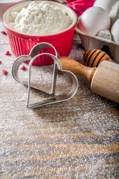 情人节烘焙背景图片下载