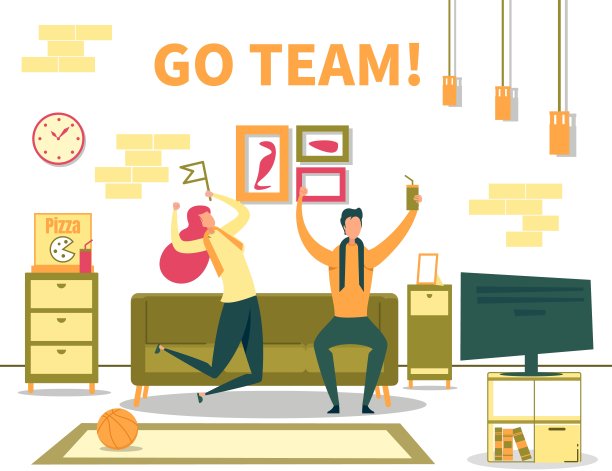 情侣在电视上看体育比赛图片下载