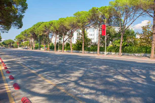 地拉那中央大街图片下载
