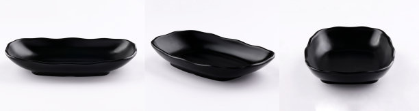 黑色板矩形空白和不同角度的白色背景图片下载