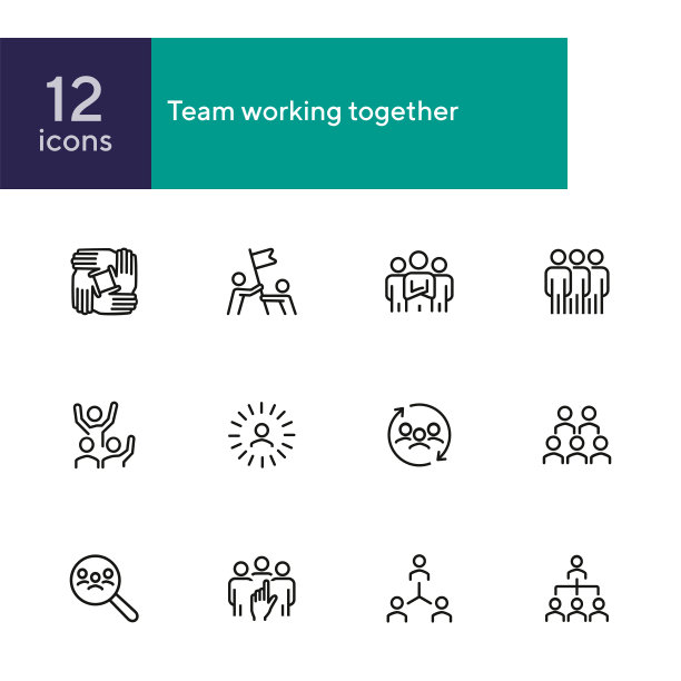 团队线图标设置图片下载