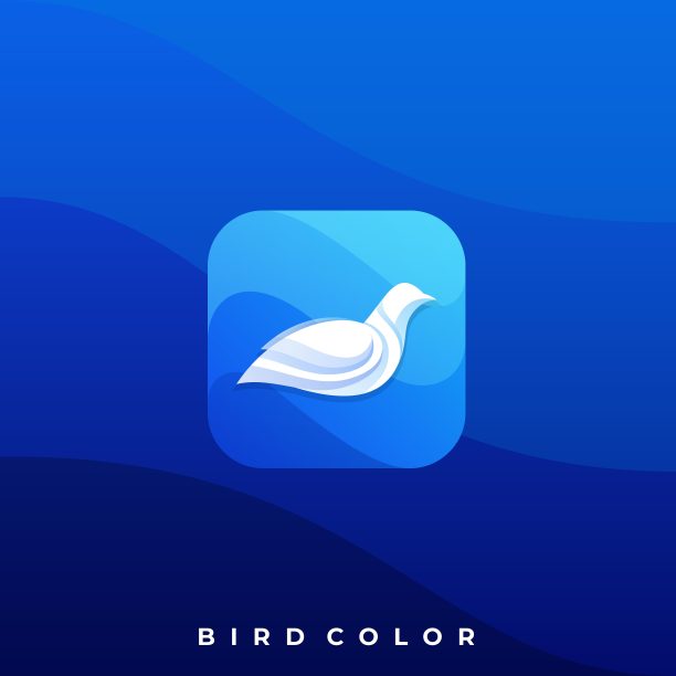 鸟图标插图矢量设计模板图片下载