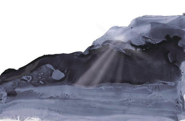 阳光穿过黑暗的天空图片下载