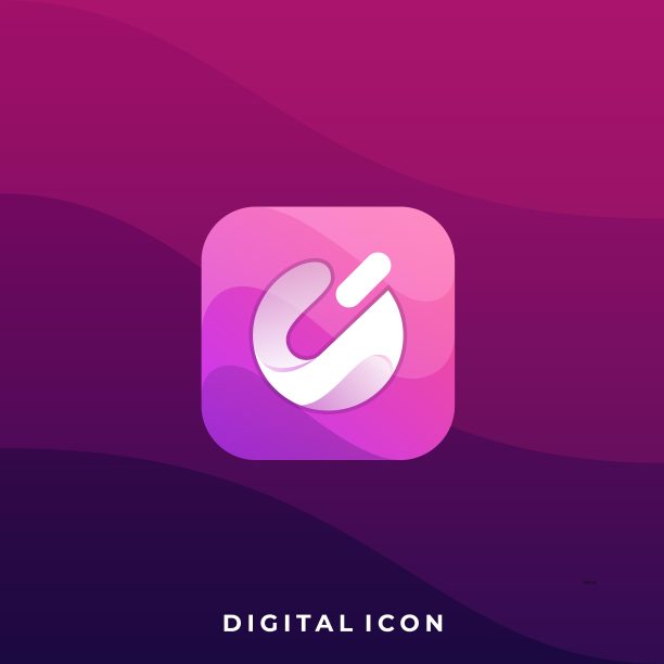 数字媒体图标彩色插图矢量设计模板图片下载