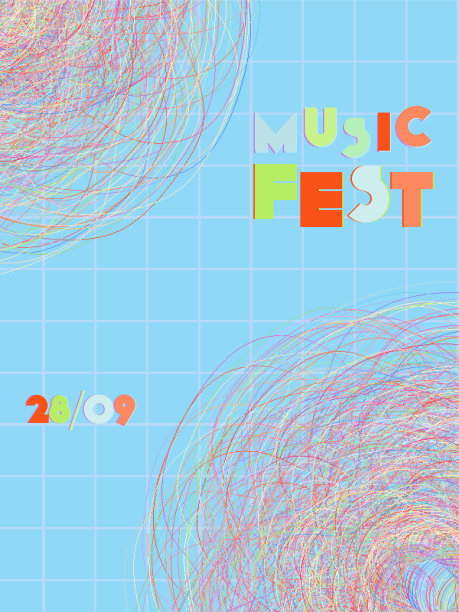 音乐节封面背景。图片下载