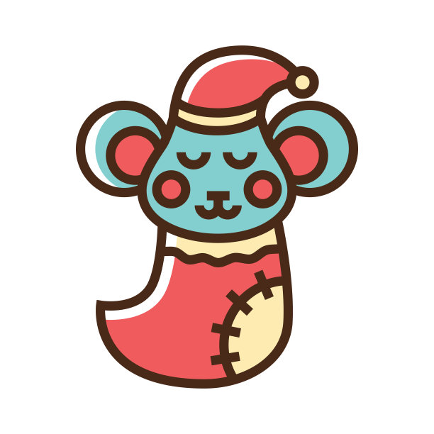 颜色图标鼠标睡在袜子图片下载