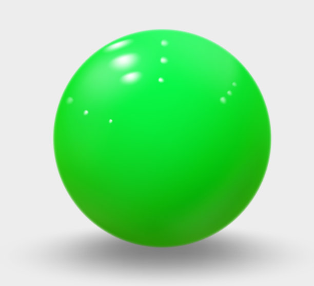 绿色现实的球孤立在白色。绿色的现实的球图片下载
