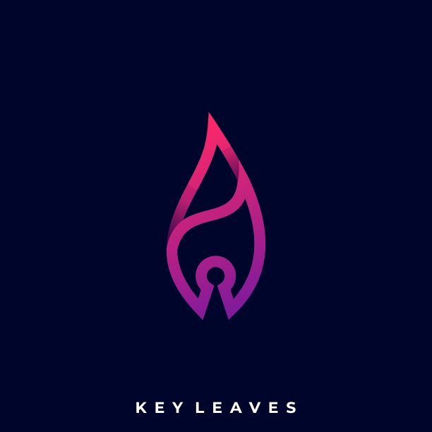 叶键插图矢量设计模板图片下载