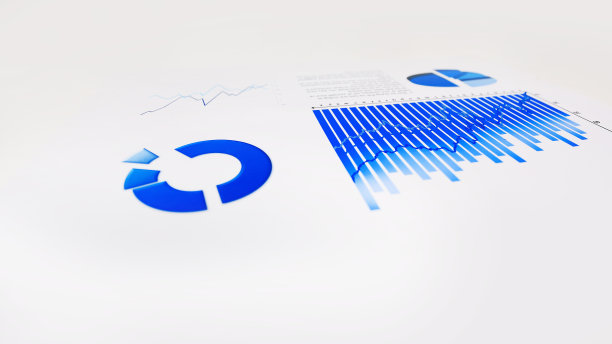 办公场所的业务报告和文件统计图片下载